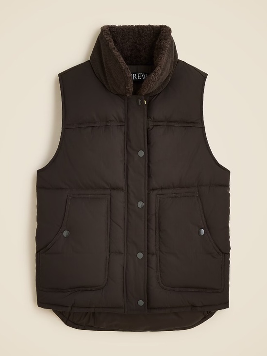 J. Crew Jackets & Blazers - J Crew Puffer vest with PrimaLoft - Mossy Brown - Small